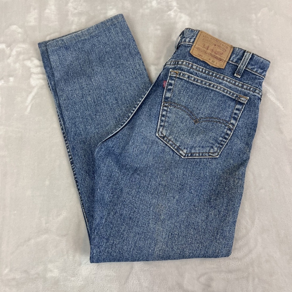Vintage Levis 505 Jeans Mens‎ 34x28* Altered Hem Workwear Grunge USA Y2K Skater